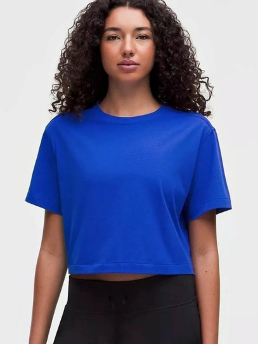 lululemon All Yours Organic Cotton-Blend Cropped T-shirt